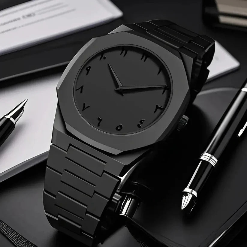 Black Arabic Aura Watch